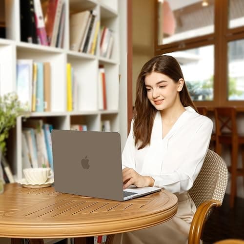 MOSISO Compatible with MacBook Air 13 inch Case 2025 2024 2023 2022 M4 A3240 M3 A3113 M2 A2681, Plastic Hard Shell&Keyboard Cover&Screen Film&Pouch for MacBook Air 13.6 inch Case, Taupe Brown thumbnail 6