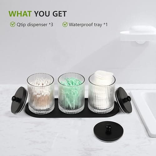 Glass Bathroom Jars thumbnail 3
