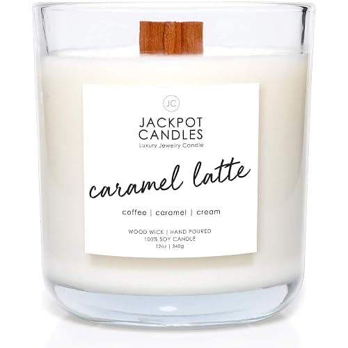 Caramel Coffee Latte Candle with Ring Inside (Surprise Jewelry Valued at $15 to $5,000) Ring Size 9 thumbnail 3