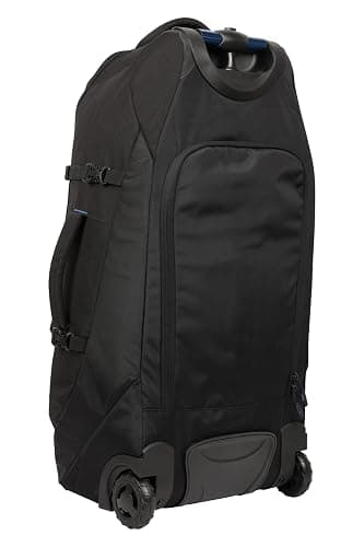 Mountain Warehouse Voyager 50L Wheelie Rucksack - Durable Backpack - for Travelling, Camping Jet Black thumbnail 3