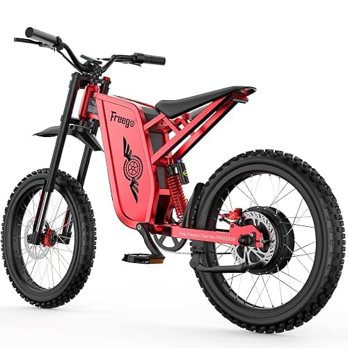 Freego Electric Motorcycle for Adults, X2Pro Electric Dirt Bike 6000W(Peak) Motor 60V/30Ah Battery,50MPH Off Road Electric Bicycle,19x2 Tire Full Suspension/Four-Piston Hydraulic Brake thumbnail 2
