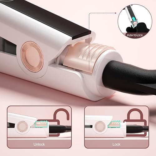 K&K Extra Wide Flat Iron Hair Straightener, Professional 57 mm Hair Straighteners for Therapy Keratin, 3D Floating Ceramic Tourmaline Coating Plate Irons for Thick Hair, Damage and Frizz Free thumbnail 5