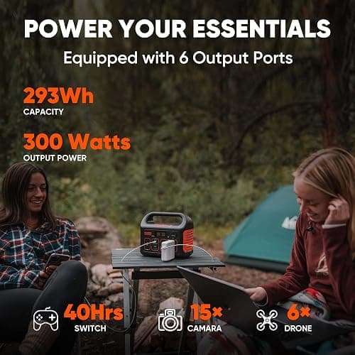 Jackery Portable Power Station Explorer 300, 293Wh Backup Lithium Battery, Solar Generator for Outdoors Camping Travel Hunting Blackout (Solar Panel Optional) thumbnail 5