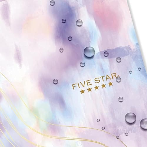 Five Star Spiral Notebook + Study App, 1 Subject, Wide Ruled, 8" x 10-1/2", 80 Sheets, Fights Ink Bleed, Water Resistant Cover, Pastel Tie Dye (930210F-ECM) thumbnail 6