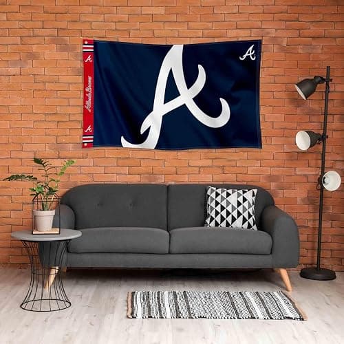 Atlanta Braves Printed Header Flag 3x5 Banner thumbnail 4