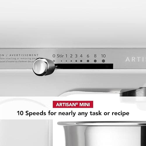 KitchenAid Artisan Mini 3.5 Quart Tilt-Head Stand Mixer - KSM3316X - White thumbnail 7