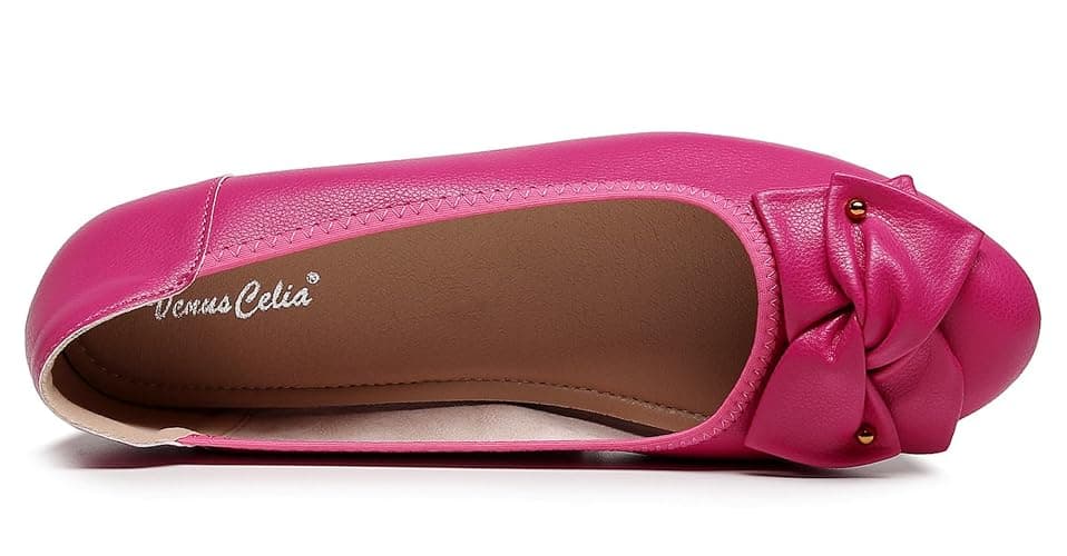 VenusCelia Women's Bows Dance Flats Shoes thumbnail 5