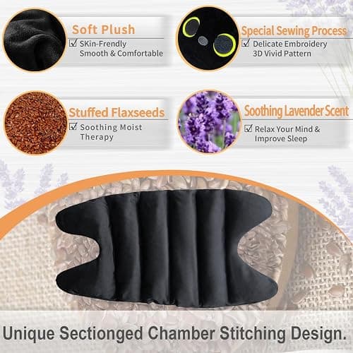 Microwave Heating Pad for Cramps Pain Relief, 19 * 9" Microwavable Heating Pads for Back, Neck Shoulder, Cute Microwave Heating Pad Stuffed Animal, Moist Heat Pack, Lavender thumbnail 5