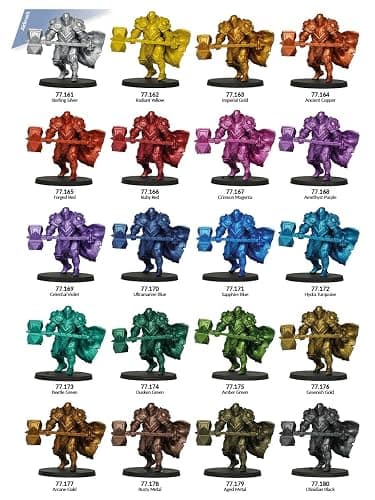 Vallejo - Forged Red Airbrush | True Metallic Metal TMM | Acrylic Colors for Painting Metal Effects on Fantasy, Historical, and Wargaming Miniatures | 18 ml (0.6 fl.oz.) thumbnail 9