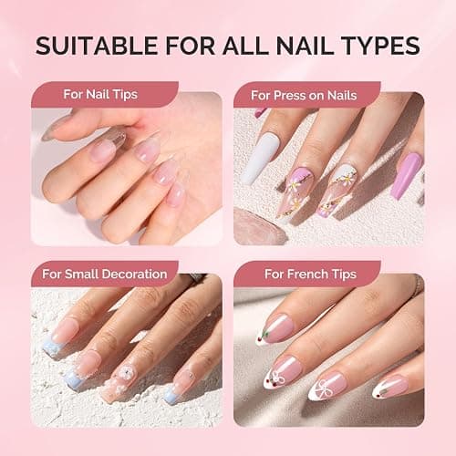 MelodySusie Nail Glue for Press on Nails Acrylic Nail Tips Quick-Drying Super Strong Long Lasting Adhesive for Fake Nails No UV Lamp Needed with Easy Application 10ml thumbnail 6