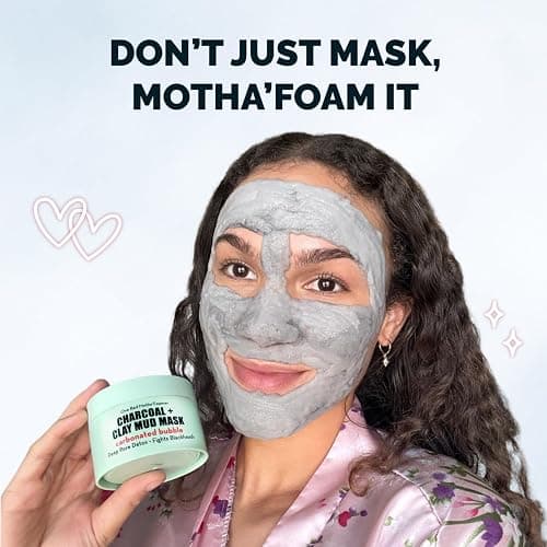 Elizabeth Mott Carbonated Bubble Detox Clay Mask – Korean Skincare for Deep Pore Cleansing, Acne, Blackheads & Oil Control – Charcoal Face Mask for Breakouts & Smooth Skin – Cruelty-Free, 3.53 oz thumbnail 2