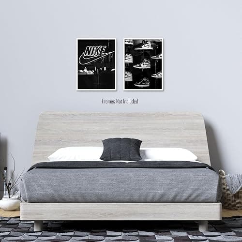 Generic Sneaker Posters (UNFRAMED 12 x 16 Set of 2) Hypebeast Wall Art Shoe Decor Sneakerhead Room Decor Air AJ Teen Boy Room Girl Room Wall Art Prints - Black and White Sneakers thumbnail 2