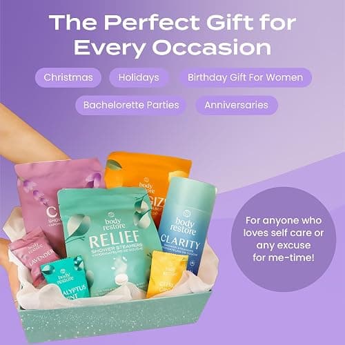 Body Restore Shower Steamers Aromatherapy 15 Pack - Christmas Stocking Stuffers, Birthday Gifts for Women, White Elephant, Relaxation, Self Care for Men - Lavender thumbnail 6