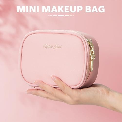 Small Makeup Bag with Led Mirror, Mini Travel Make up Bag 3 Light Modes Adjustable Brightness, for Women Organizer Cosmetic Bag, Portable Travel Train Toiletry Bag, for Pool Parties Work Touch-Ups thumbnail 6