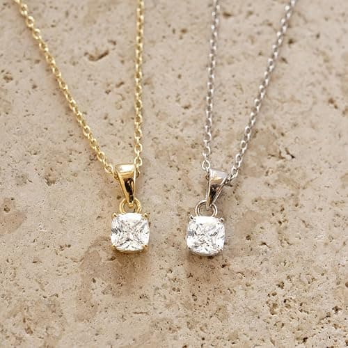 CUEZIY Dainty Silver Gold Necklaces for Women Cute Station Choker Simulated Diamond Necklace Simple Layering CZ Necklace Trendy Jewelry Gifts thumbnail 4