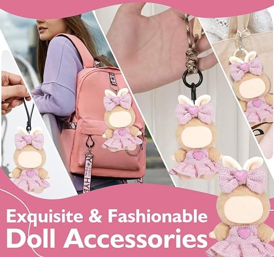 5 Piece Cute Doll Clothes 17 cm Dress Design Outfit Accessories Stuff Overalls Hoodie Pajamas thumbnail 5
