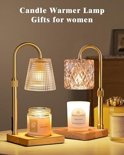 Hong-in Candle Warmer Lamp with Timer, House Warming Gifts New Home Decor | Dimmable & Adjustable Height, Electric Wax Warmer for Scented Wax Jar Candles,Gifts for Women Mom Sister thumbnail 6