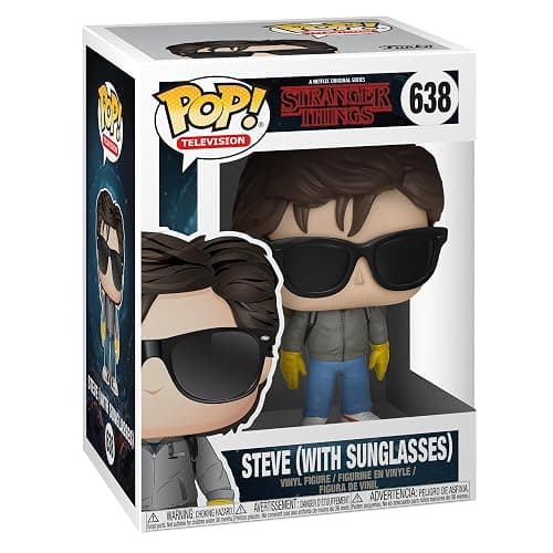Funko POP! TV: Netflix Stranger Things - Steve Harrington with Sunglasses | Official Fantasy Merch - Collectable Vinyl Figurine for Shelf Display - Birthday Gift Idea for Fans and Collectors - Image 1