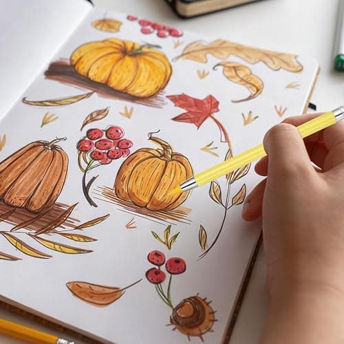 PATIKIL Forever Pencil, 6 Pcs Mechanical Sharpened Cute Metal Pencils Set for Coloring Book Sketch Drawing Writing Art Beginner, Purple thumbnail 2