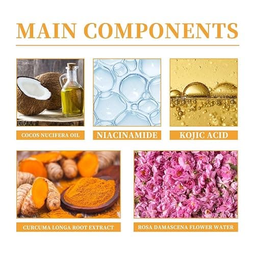 2 Pcs Turmeric Foaming Face Wash, Deep Cleansing Glow Wash Turmeric Facial Cleanser With Brush. thumbnail 7