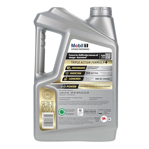 Mobil 1 Extended Performance Full Synthetic Motor Oil 0W-20, 5 Quart thumbnail 3