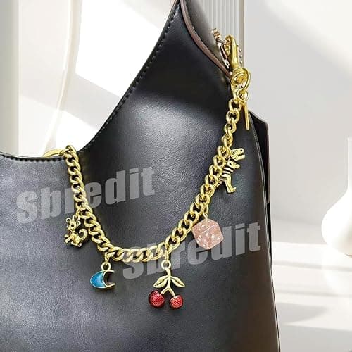 Sbredit Cute cherry Keychain,Cherry Bag Charm,Handbag Charms for Purses,Key Chains Accessories thumbnail 2
