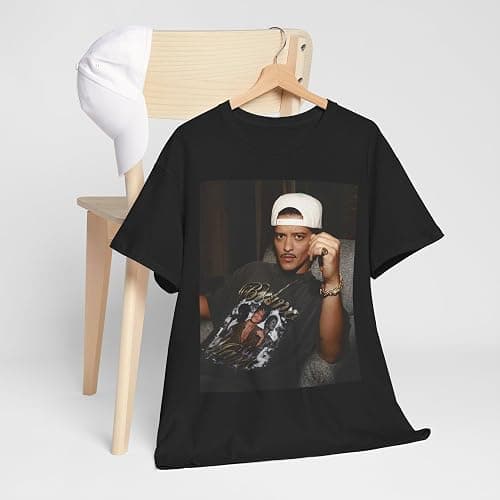 Bruno Music Mars Men Women Unisex Cotton Vintage Tee Short Sleeve T Shirt Cool Shirts Tops & Tees thumbnail 6