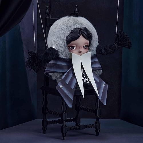POP MART SKULLPANDA × Wednesday Plush（Nevermore Academy Uniform Version） Collectible Toy Charm Holiday Birthday Gifts for Girls and Boys thumbnail 2