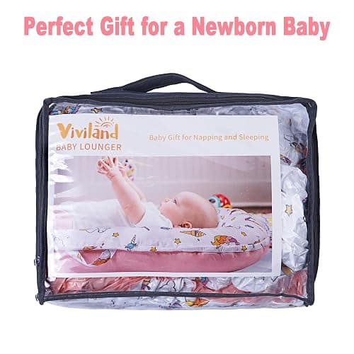 Viviland Baby Lounger Snuggle Me Lounger Fits 0-24 Months Newborn Infant Babies, Princess thumbnail 7