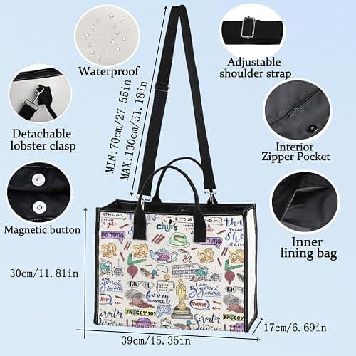 BWWKTOP Michael Tote Bag Michael And Dwight Fans Gifts Dwight Fans Shoulder Bag thumbnail 2