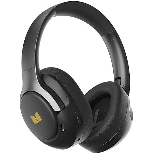 Monster Persona 5th Hybrid Active Noise Cancelling Headphones, Wireless Over-Ear Headphones with Deep Bass Sound, Bluetooth 6.0, 70H Playtime, Foldable Comfort Headphone for Travel/Work/Home - Image 1