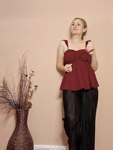 Poetsky Summer Beach Tanks for Women Sexy Going Out Tops Cute Peplum Babydoll Shirts thumbnail 7