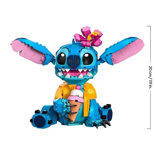 LEGO | Disney Stitch Toy - Play & Display Figure with an Ice-Cream Cone & Decorative Flower - Gift for 9+ Year Old Girls, Boys & Lilo & Stitch Movie fans - Christmas Treat - 43249 thumbnail 3