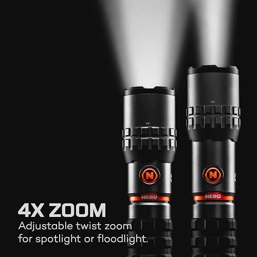 NEBO SLYDE KING Flashlight | High Lumens, Rechargeable COB Work Light & LED Flashlight, Waterproof, Magnetic Base, Great for Camping & Hunting, Includes Charging Cable thumbnail 5
