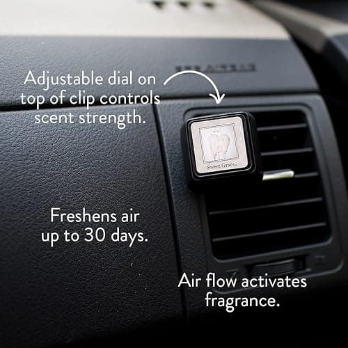 Bridgewater Candle Sweet Grace Auto Vent Clip Car Air Freshener 3 Pack | Sweet Grace Scent, 3 Pack, Vent Clip Design, Long Lasting Fragrance, Car Air Freshener thumbnail 2