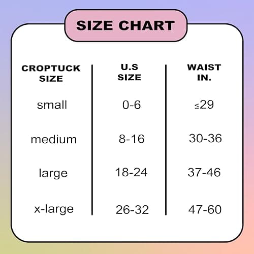 Croptuck Original Adjustable Crop Tuck Waist Band Tool for Tucking Shirt and Sweater Top Size thumbnail 5