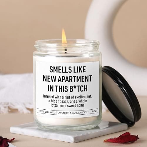 Karply Funny Housewarming Candle, New Apartment Gifts, House Warming Gifts New Home for Men, Women, Couple, Family - First Apartment Essentials, 1st Apt. Must Haves - Closing Presents for Home Buyers thumbnail 4