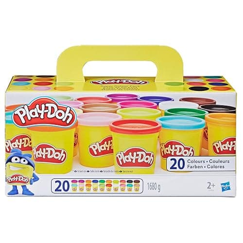 Play-Doh Super Colour Set mit 20 Dosen Modelliermasse (insgesamt 1,6 kg), Bastelset zum gemeinsamen Spielen oder als kreatives, für Kinder ab 3 Jahren - 20 pack - Image 1