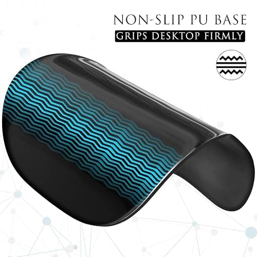 MROCO Ergonomic Mouse Pad with Gel Wrist Rest, Smooth Wrist Support Surface, Non-Slip PU Base for Pain Relief, Comfortable Mousepad for Computer, Laptop, Office & Home, 9.4 x 8.1 in, Black thumbnail 6
