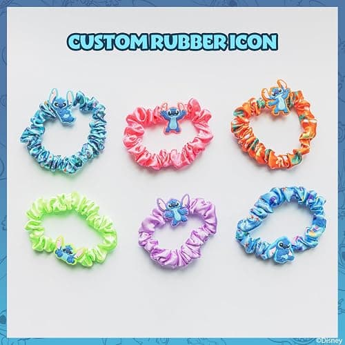 Stitch 6 Piece Hair Scrunchie Set, Hair Accessories for Girls, School Rewards Party Favors, Stocking Stuffer, Birthday Gift, Spa Days, Makeovers, Ages 3 and up, by Townley Girl thumbnail 6