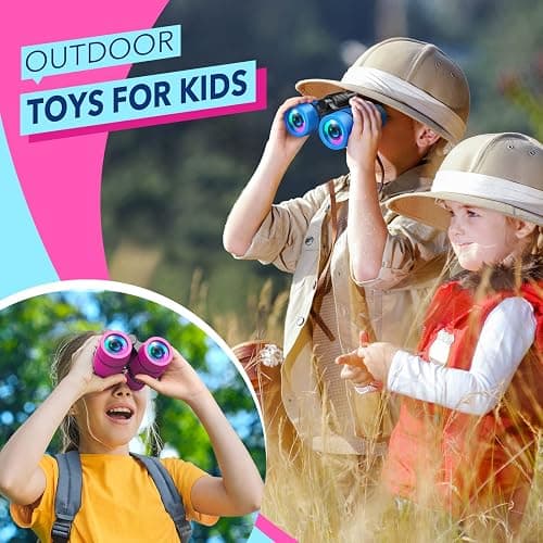 Toys for 3-7 Year Old Girls: LET'S GO! Binoculars for Kids Bird Watching|Camping 4 5 6 7 8 Year Old Girl Boy Christmas Halloween Birthday Gifts Outdoor Toy for Kid Ages 4-6 Toddler Gift Stuffers thumbnail 3