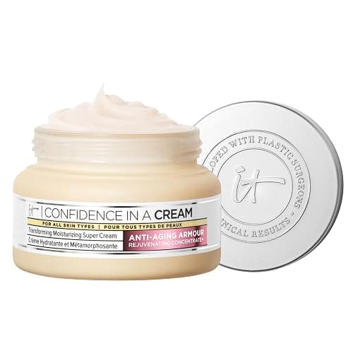 IT Cosmetics Confidence in a Cream - Hydrating & Anti Aging Face Moisturizer, Visibly Reduces Fine Lines & Wrinkles, Up To 48H Hydration, Repairs Skin Barrier, Squalane & Ceramides, For All Skin Types - Image 1