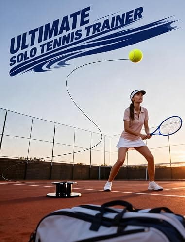 VAIIO Professional Tennis Trainer - Full Metal Portable Solo Rebounder with 3 High-Elastic String Balls, Ideal for Adults, Kids, Beginners & Advanced Players thumbnail 6