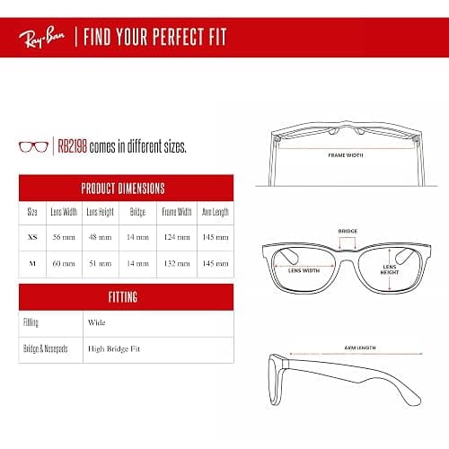 Ray-Ban Bill RB2198 Square Sunglasses for Men for Women +BUNDLE with ACCESSORY EYEWEAR KIT thumbnail 6
