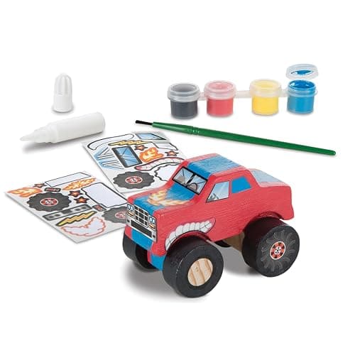 Melissa & Doug Created by Me! Monster Truck Wooden Craft Kit thumbnail 4