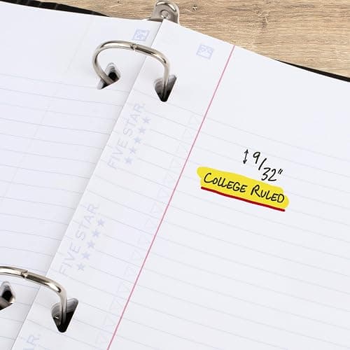 Five Star Loose Leaf Paper + Study App, College Ruled Filler Notebook Paper, Reinforced, Fights Ink Bleed, 8-1/2" x 11", 200 Sheets (170054-ECM) thumbnail 6