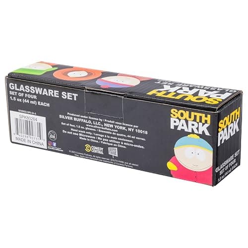 Silver Buffalo South Park Featuring Stan, Kenny, Cartman, and Kyle 4 Pack Mini Glasses, 1.5 Ounces thumbnail 11