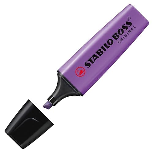 STABILO Highlighter BOSS ORIGINAL - ARTY - Pack of 10 - Cool Colors, Chisel Tip, Anti-Dry Out Technology thumbnail 5