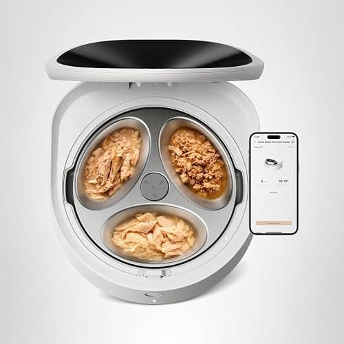 PETLIBRO Automatic Cat Feeder Wet Food with Stainless Steel Bowl, Refrigerated Auto Cat Feeder with Semiconductor Cooling, 3 Fresh Meals for 3 Days, App-Controlled Pet Food Dispenser, Easy to Clean thumbnail 10