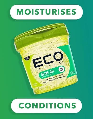 Eco Style ECOCO Style Gel Olive Oil-100% Pure Olive Oil-Adds Shine And Tames Split Ends-Weightless Style-Nourishes And Repairs-Adds Moisture To The Scalp-Superior Hold-Healthy Shine-16 Oz thumbnail 4